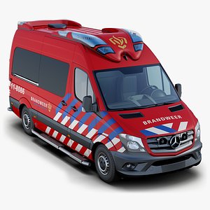 3D model mercedes-benz sprinter fire-brigade