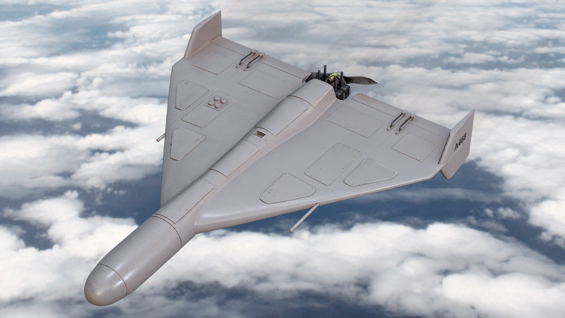 HESA-2 Shahed 136 Kamikaze UAV Drone PBR model https://p.turbosquid.com/ts-thumb/fw/BElbVu/r7/main1/png/1731324923/1920x1080/fit_q87/c5dce990148a5e2818acdc6c55aadd16863fab7d/main1.jpg