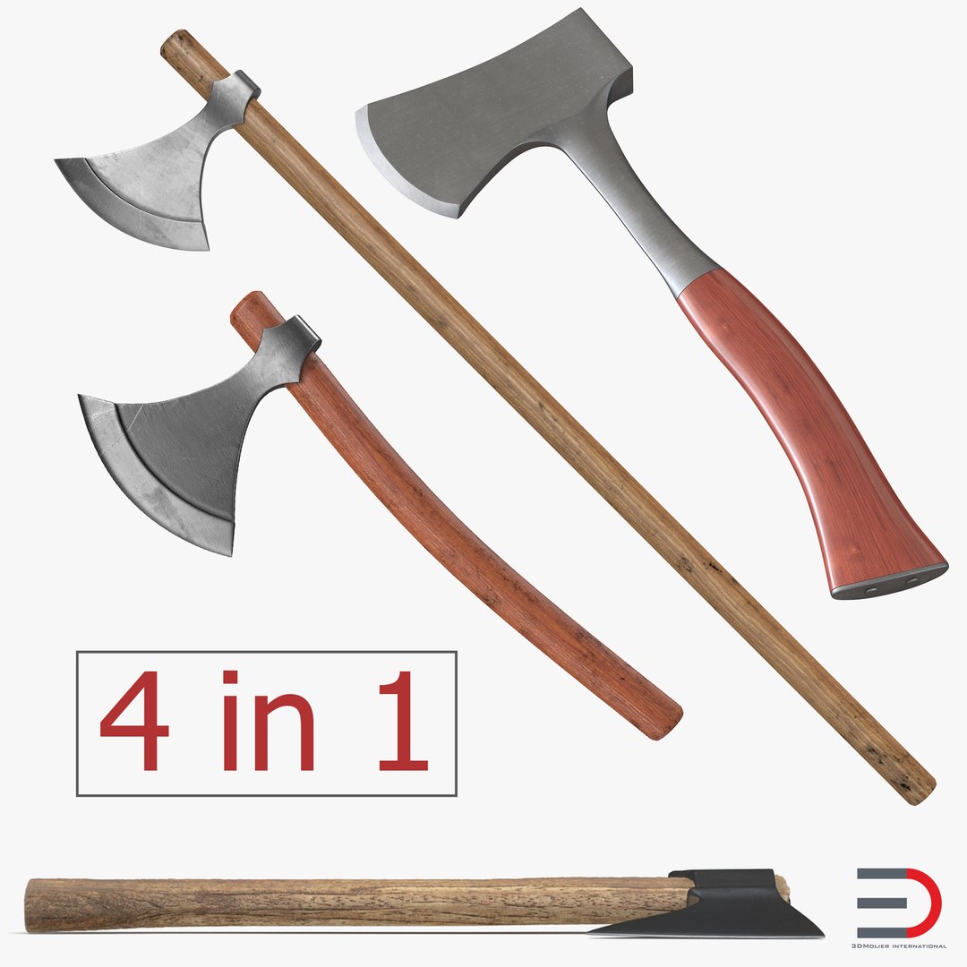 Axes 3D Models Collection 3D model preview