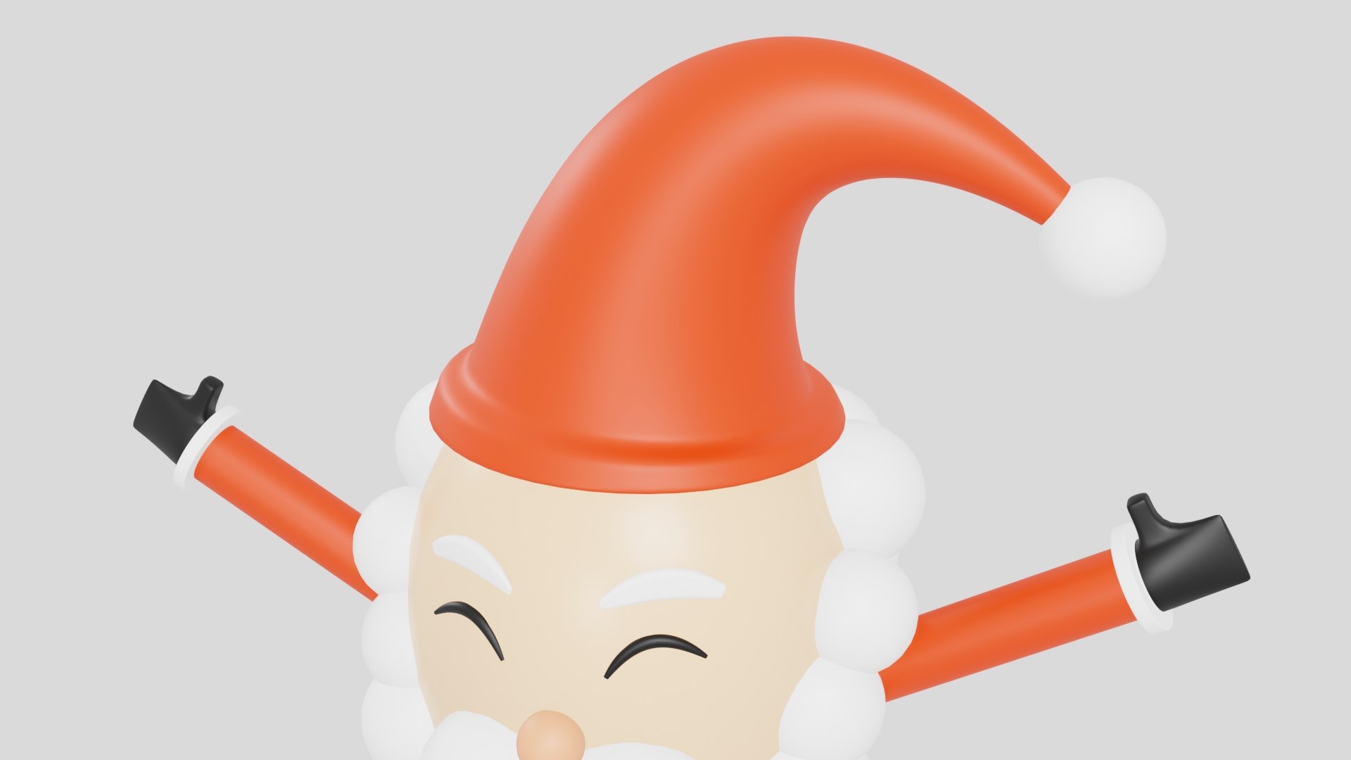 Cartoon Santa Claus Christmas 3D Model - TurboSquid 2298359