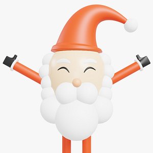 Cartoon Santa Claus christmas 3D model