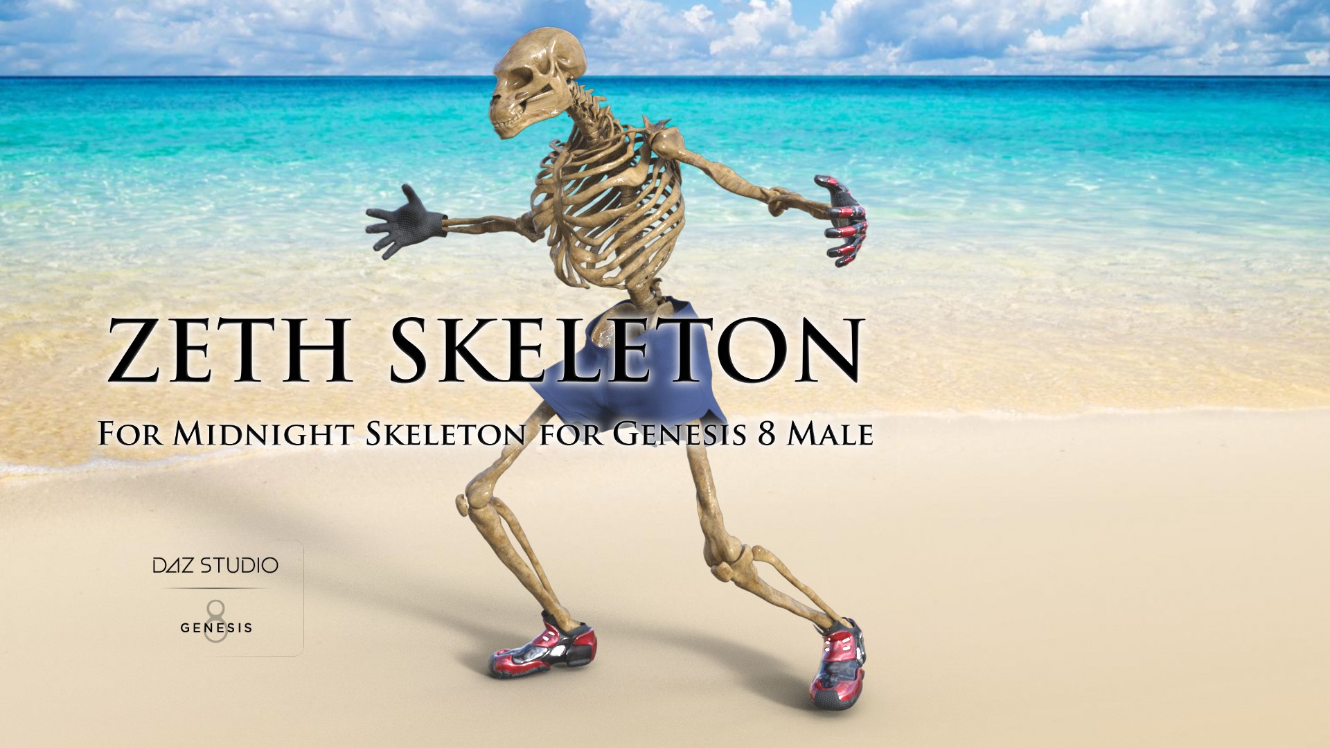Zeth Skeleton Midnight Genesis 3D Model - TurboSquid 1475113