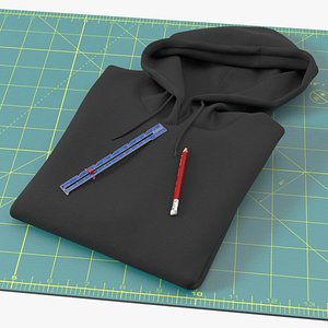 3D Folded Hoodie with Drawing Tools