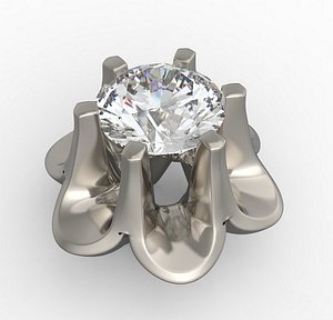 bezel diamond 3D model