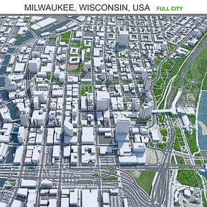 Milwaukee Wisconsin USA 3D