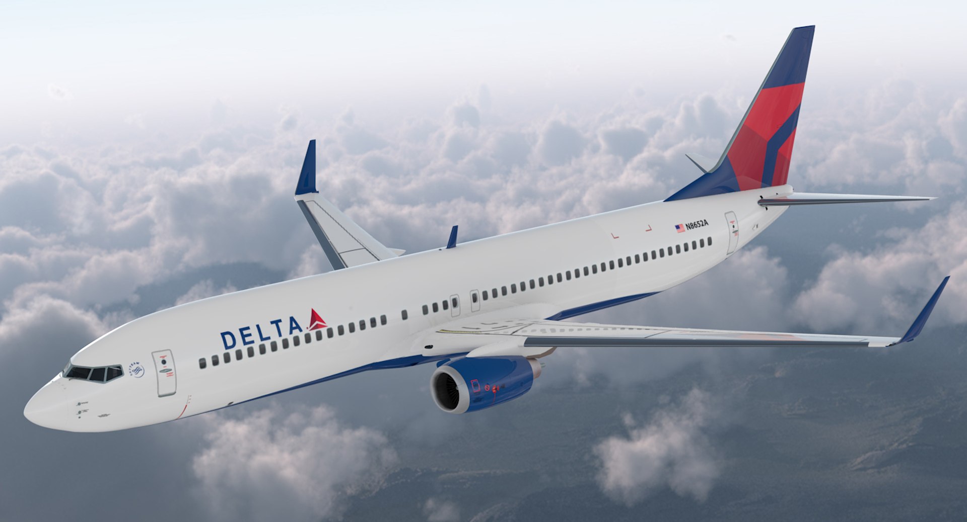 Boeing 737-900 Delta Air Lines 3D Model - TurboSquid 1159519