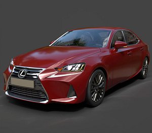 3D Lexus IS Compact Executive Car - Hyper-Detailed 3D Vehicle Asset
