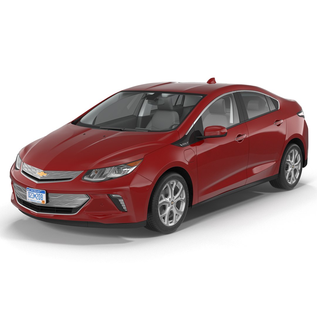 Chevy Volt 2016 Simple Interior 3D model preview