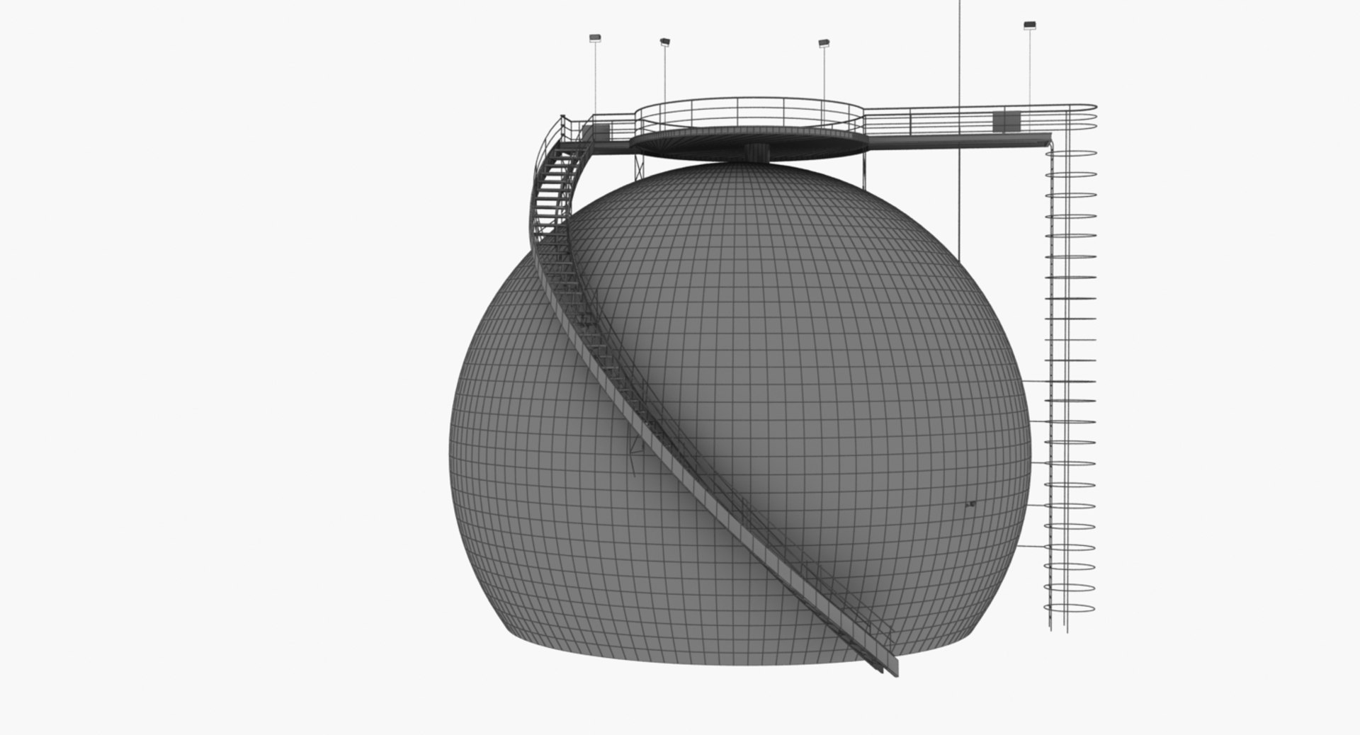 3D Realistic Storage Tank Model - TurboSquid 1400555