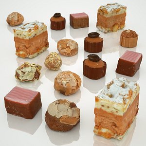 3d model chocolate pralines