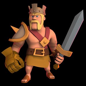 barbarian king 3D model