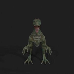 Dinosaurs Velociraptor Hybrid 3D model