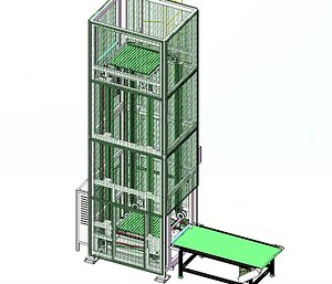 Continuous Vertical Conveyor System  Z  Conveyor for Cartons Bags and Pallets