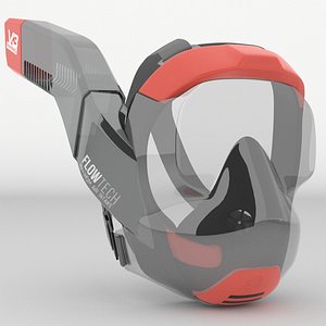 V3 Face Snorkel Mask Coral model