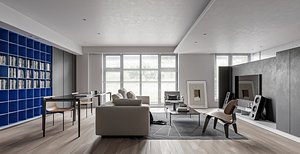 interior livingroom scene 006 model