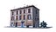 Realistic Italian Old City Building 002