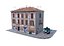Realistic Italian Old City Building 002
