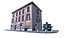 Realistic Italian Old City Building 002