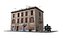 Realistic Italian Old City Building 002