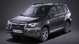 3D subaru forester 2017 model