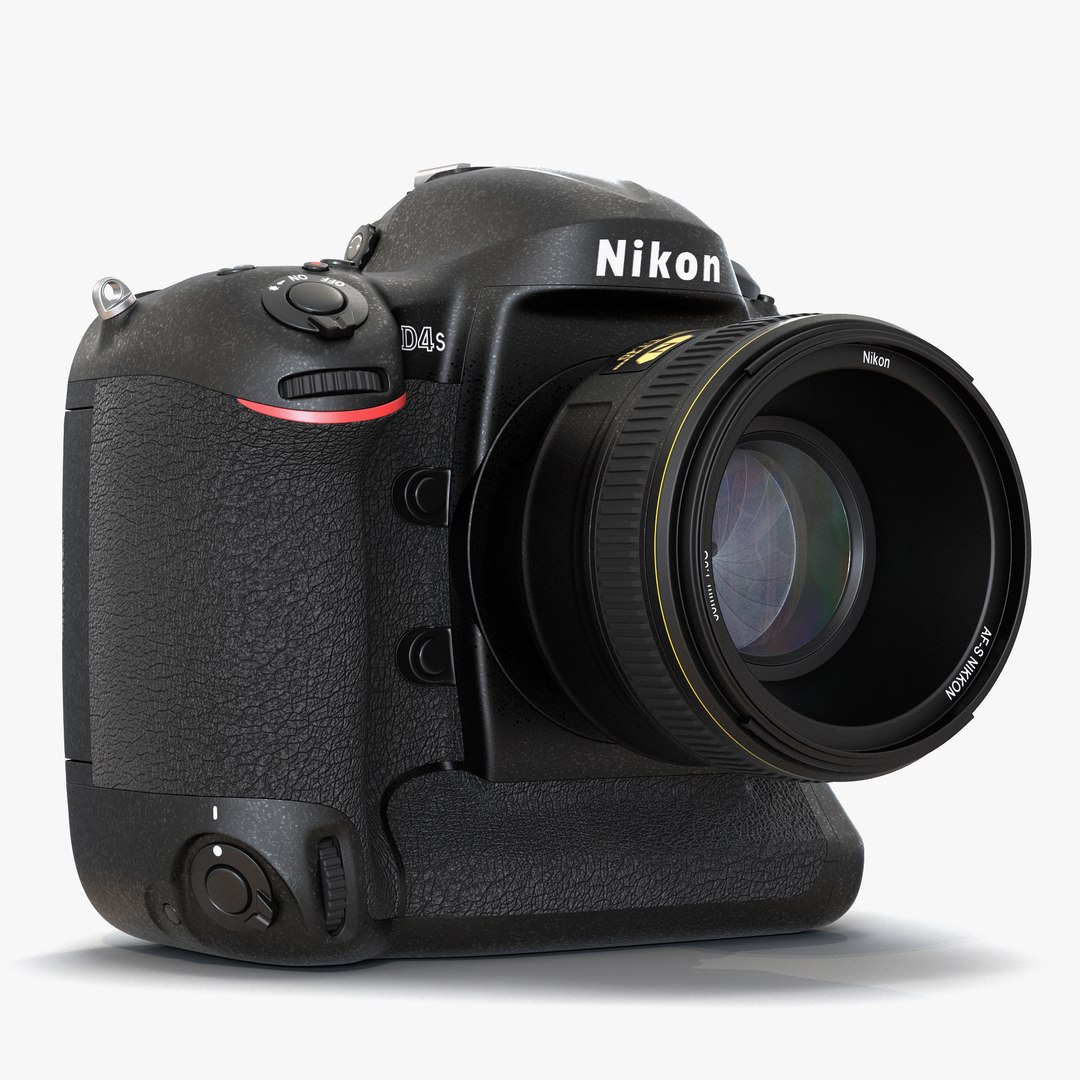 Nikon D4S 3D model preview