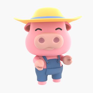 Cute Pig Illustration