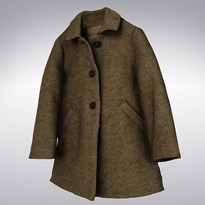 Women's Vintage Wool Winter Coat