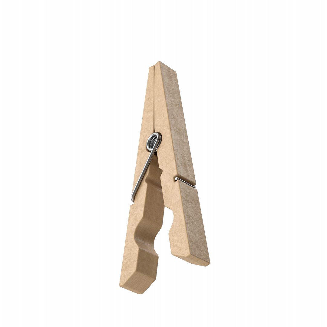 3D Clothes Peg Model TurboSquid 1841497