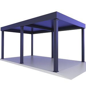 Modern Carport 3 3D