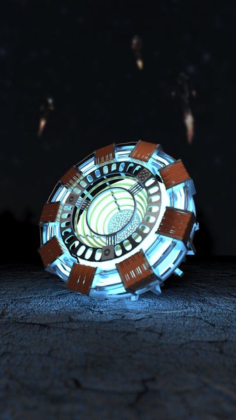 3D arc reactor modeled model