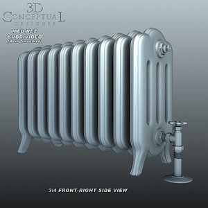 vintage radiator 3d max