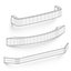 Curved pull handles