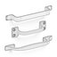 Curved pull handles