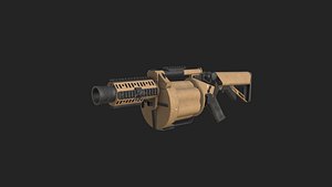 3D Pistol 3D Model 021 model