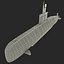german submarine type 209 3d model