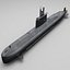 german submarine type 209 3d model