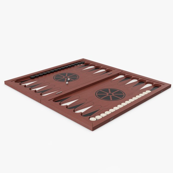 Backgammon Board Game 3D