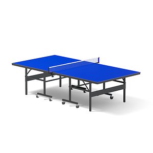 3D blue table tennis
