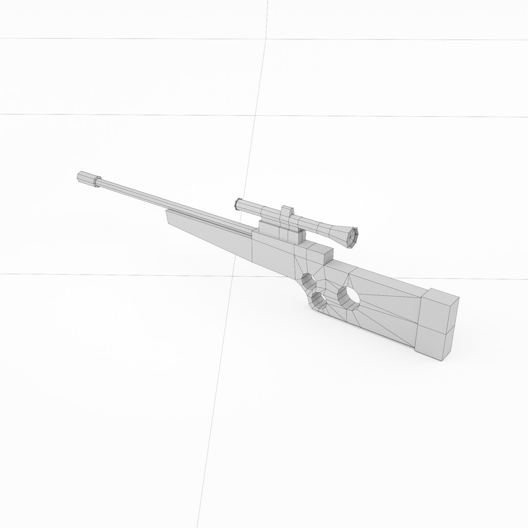 3D Model Alejandro Sniper Rifle Gun - TurboSquid 1991461