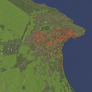 El Jadida Morocco - city and urban 3D