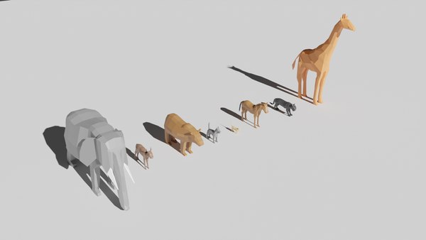Free Low Poly Animal Pack for Free 3D model - TurboSquid 1798659