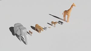 Low Poly Animal Pack for Free