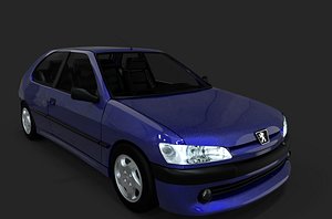 306 hatchback peugeot 3D model