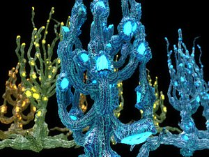 alien plants 3D model