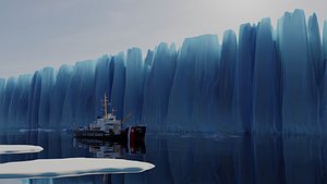 3D glacier blender model