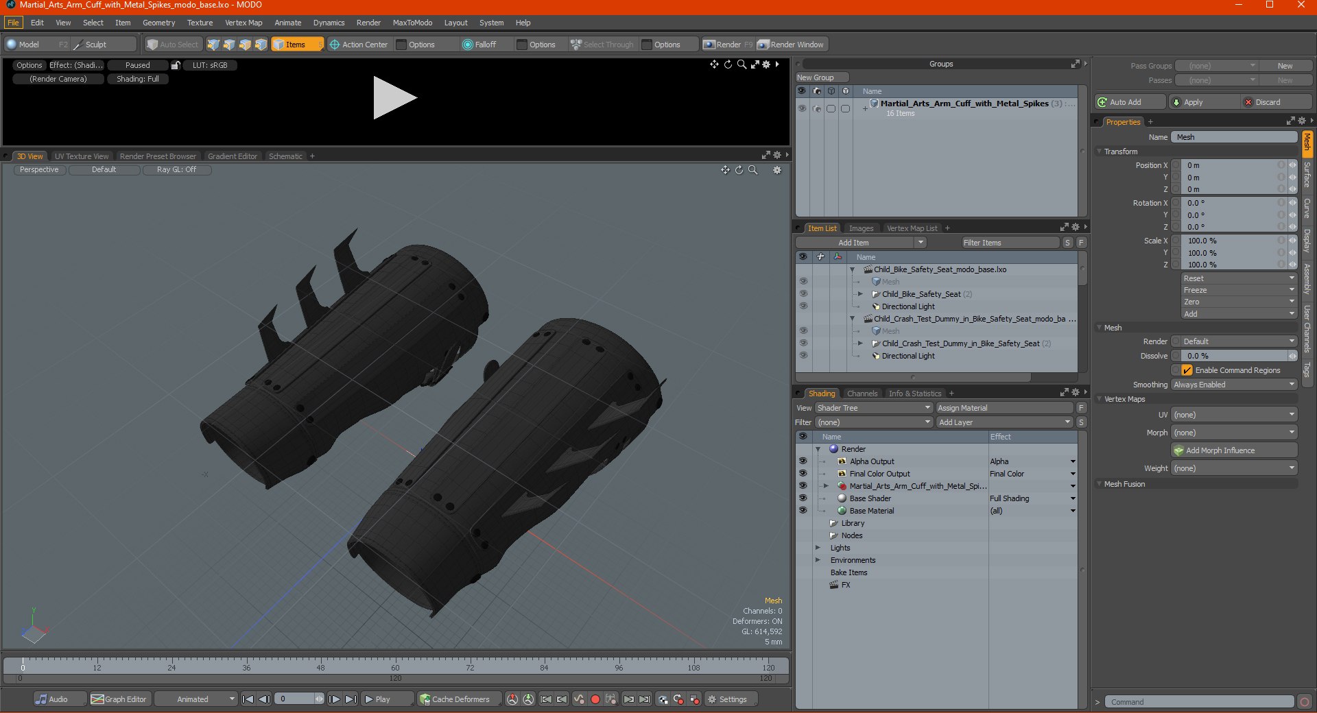 martial arts arm cuff 3D model https://p.turbosquid.com/ts-thumb/fx/bXug57/vX/martialartsarmcuffwithmetalspikes3dmodel026/jpg/1612012156/1920x1080/fit_q87/02c123f6607951e0b089e64738e1f780d4cc162f/martialartsarmcuffwithmetalspikes3dmodel026.jpg