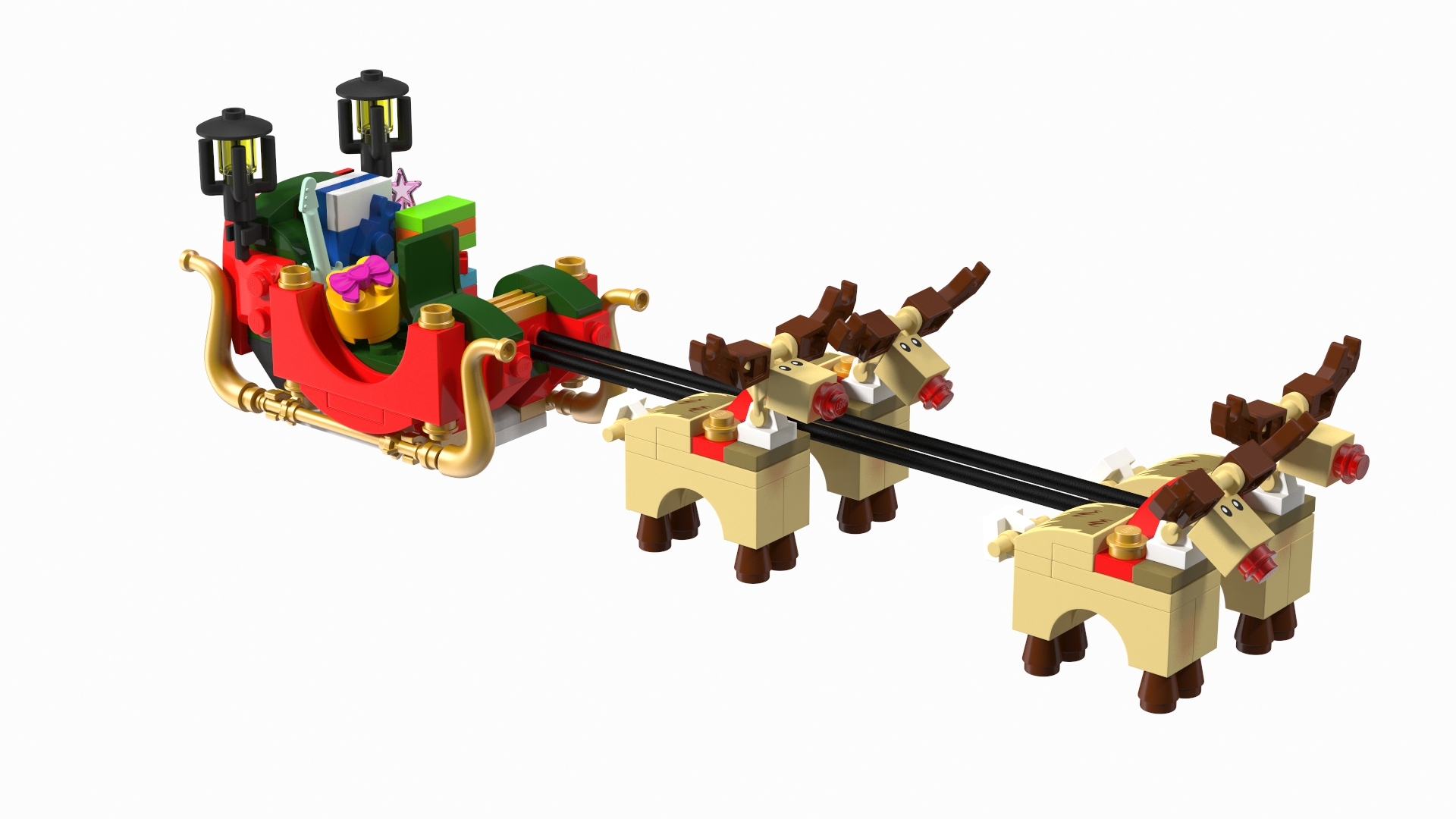 3D Lego Sleigh and - TurboSquid 1797874