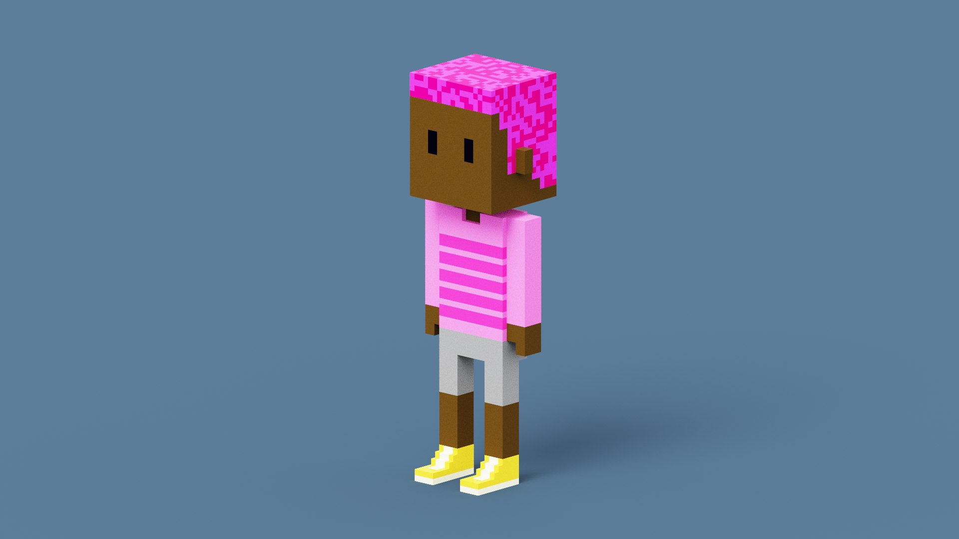 3D NFT Voxel Character Model - TurboSquid 1888940