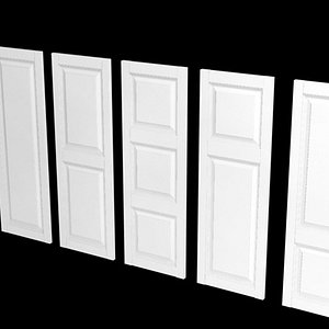 Shutters - 5 raised panel shutters - Accurate and scale
