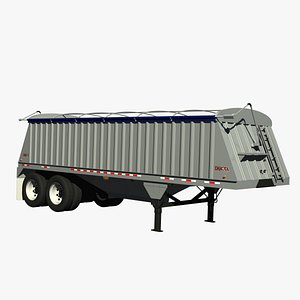 dakota 28ft grain trailer 3d lwo